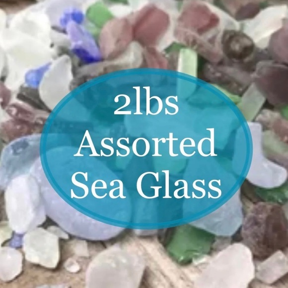 2lbs of Assorted Sea Glass for Coastal Crafting DIY Wedding decor Jewelry & More - Picture 1 of 11